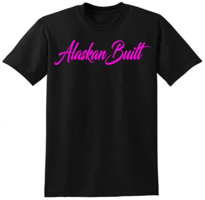 Cursive Alaskan Built T-shirt