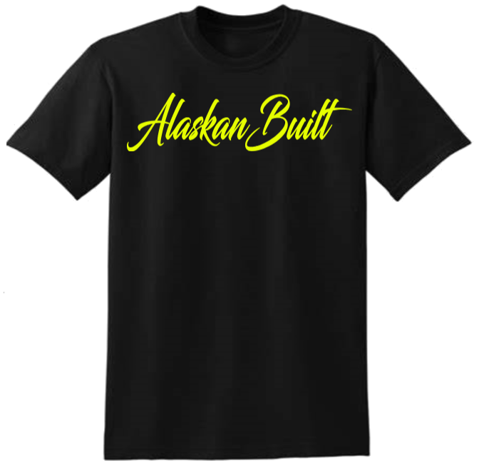 Cursive Alaskan Built T-shirt