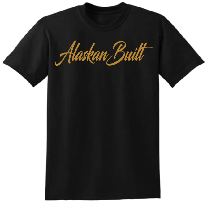 Cursive Alaskan Built T-shirt