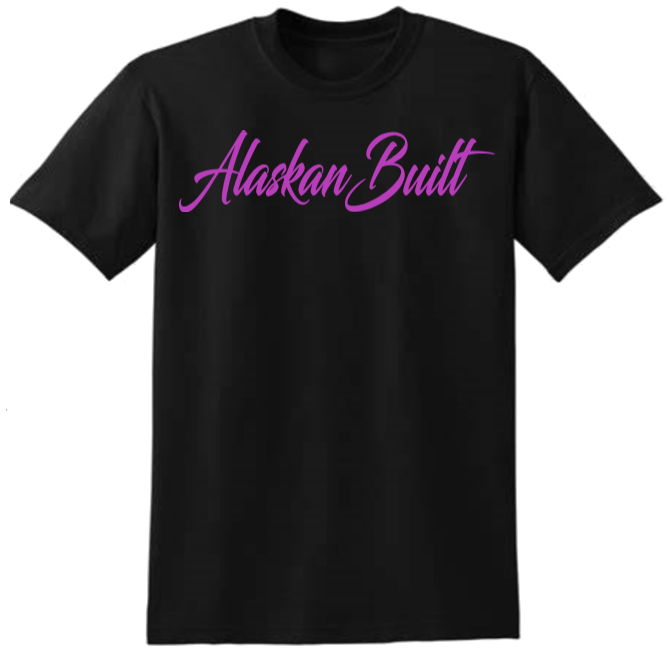 Cursive Alaskan Built T-shirt