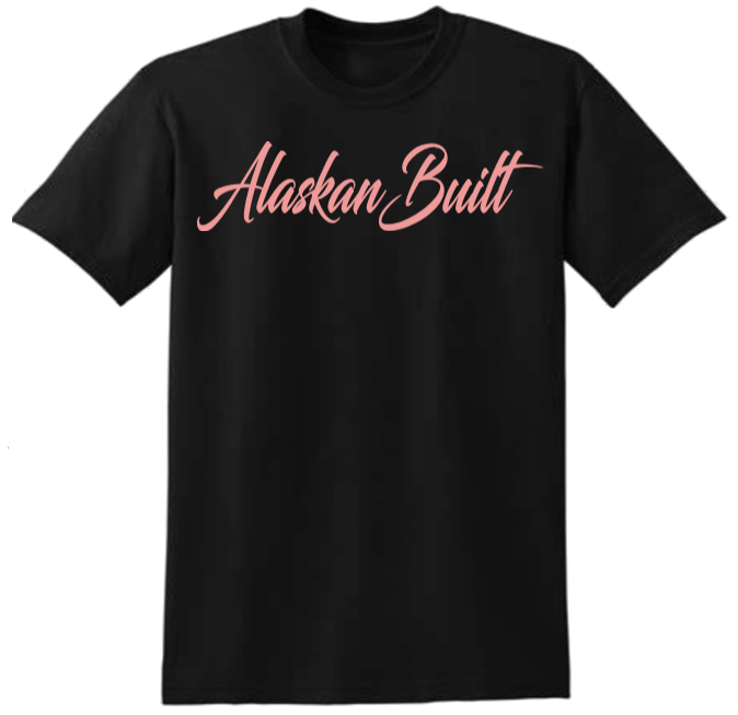 Cursive Alaskan Built T-shirt