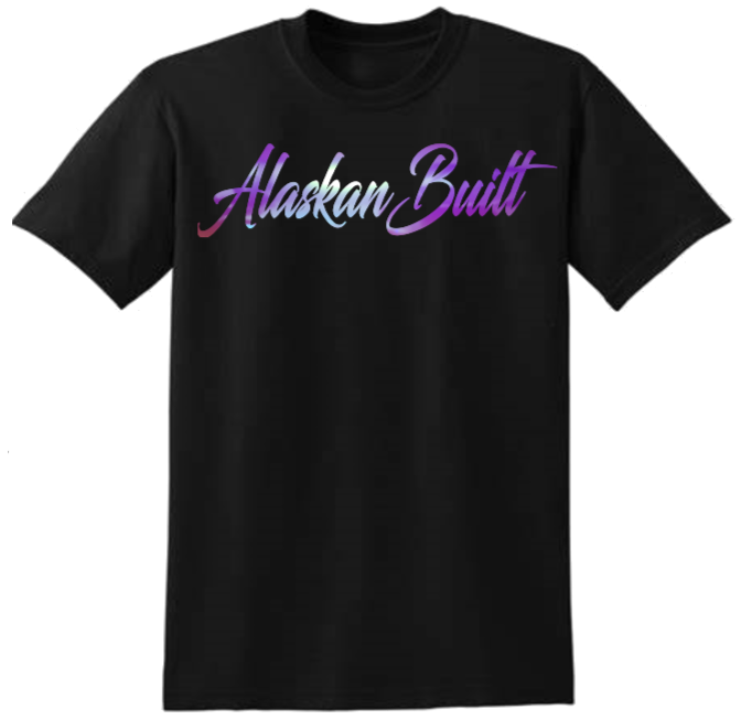 Cursive Alaskan Built T-shirt