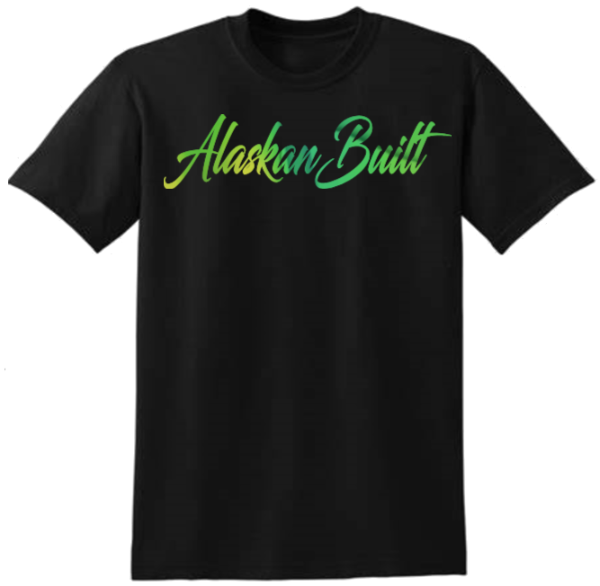 Cursive Alaskan Built T-shirt