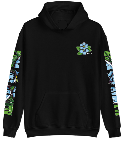 Floral Design Alaskan Built Pullover Hoodie