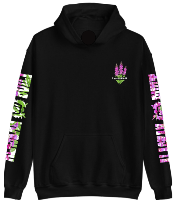 Floral Design Alaskan Built Pullover Hoodie