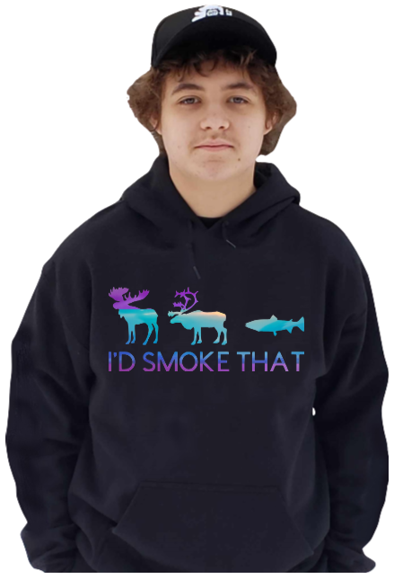 I'd Smoke That Pullover Hoodie Multicolor