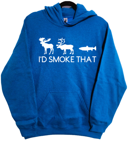 I'd Smoke That Pullover Hoodie Multicolor